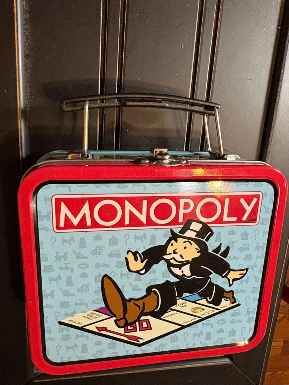 Classic Red Metal Monopoly - Tin Box